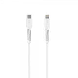 Fixed Kabel Liquid Silicone USB-C/Lightning 1.2m Vit