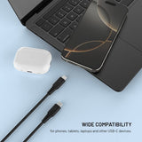 Fixed Kabel Liquid Silicone USB-C/USB-C 0.3m Svart