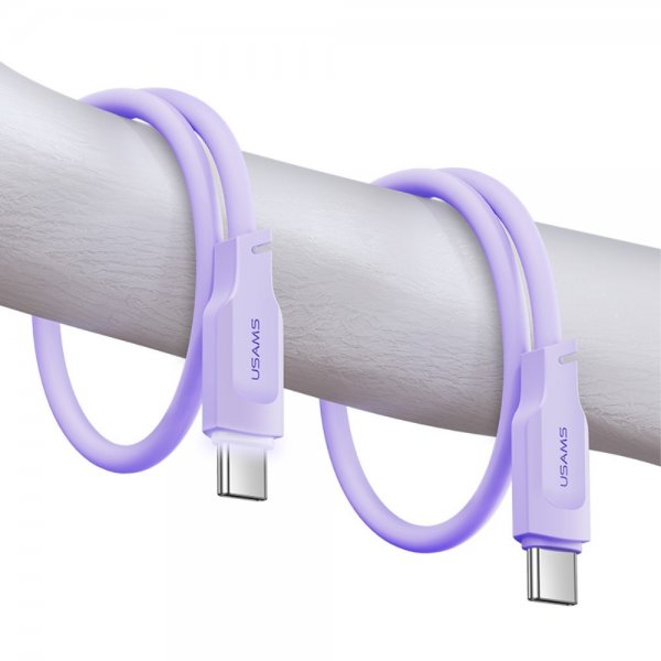 USAMS Kabel Lithe Series USB-C/USB-C 1.2 m Lila