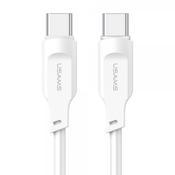 USAMS Kabel Lithe Series USB-C/USB-C 1.2 m Vit
