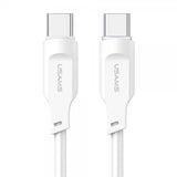USAMS Kabel Lithe Series USB-C/USB-C 1.2 m Vit