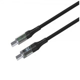 Fixed Kabel med Display USB-C/USB-C 100W 1.2m