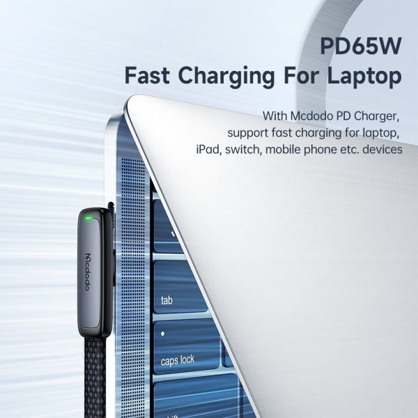 Kabel USB-C till USB-C Vinklad Mobile Gaming 1.8m