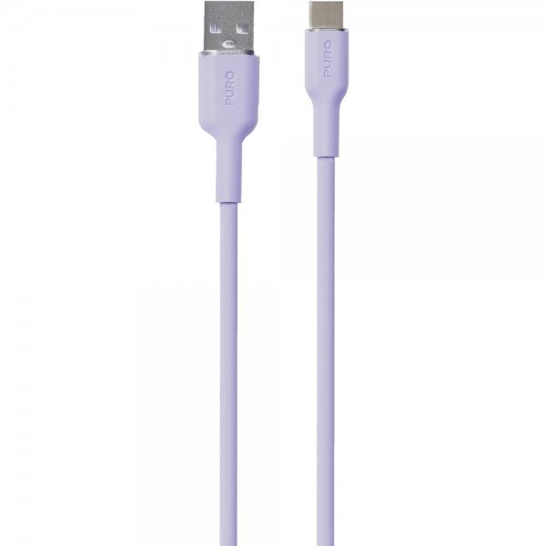 Puro Kabel Soft Charge & Sync Cable USB-A/USB-C 1.5m Lavender