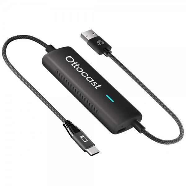Ottocast Mirror Touch Trådlös CarPlay/Android Auto Adapter med Skärmspegling
