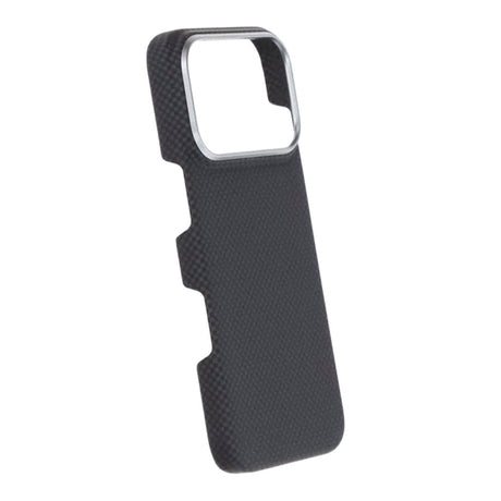 iPhone 17 Pro Skal Kevlar MagSafe Svart med rutnät
