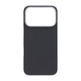 iPhone 17 Pro Skal Kevlar MagSafe Svart med rutnät