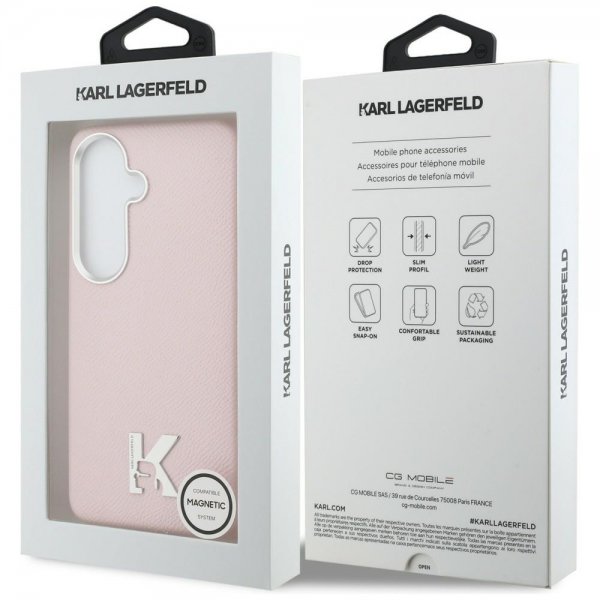 Karl Lagerfeld Samsung Galaxy S26 Skal K Logo MagSafe Rosa