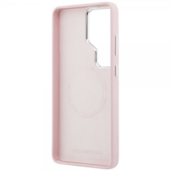 Karl Lagerfeld Samsung Galaxy S26 Ultra Skal Saffiano MagSafe Rosa