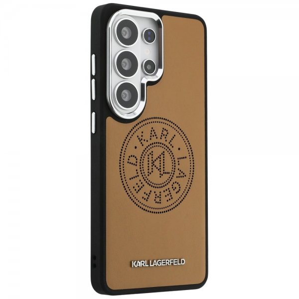 Karl Lagerfeld Samsung Galaxy S26 Ultra Skal Perforated Logo MagSafe Brun