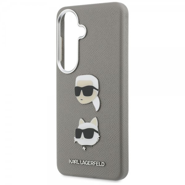 Karl Lagerfeld Samsung Galaxy S26 Skal Saffiano Karl & Choupette Silver