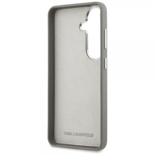 Karl Lagerfeld Samsung Galaxy S26 Skal Saffiano Karl & Choupette Silver