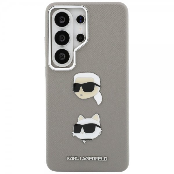 Karl Lagerfeld Samsung Galaxy S26 Ultra Skal Saffiano Karl & Choupette Silver