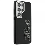 Karl Lagerfeld Samsung Galaxy S26 Ultra Skal Metal Logo Grained Svart