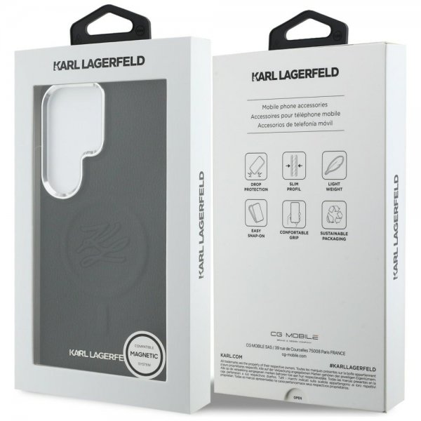 Karl Lagerfeld Samsung Galaxy S26 Ultra Skal Embossed MagSafe Svart