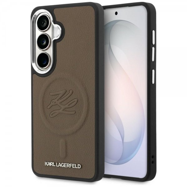 Karl Lagerfeld Samsung Galaxy S26 Plus Skal Embossed MagSafe Brun