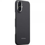 Pitaka iPhone 16 Skal Ultra-Slim Case MagSafe Black/Grey Twill