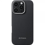 Pitaka iPhone 16 Pro Max Skal Ultra-Slim Case MagSafe Black/Grey Twill