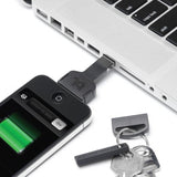 Bluelounge Kii 30pin iPhone 3. 4 / 4s Laddare Nyckelring Svart