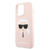 Karl Lagerfeld iPhone 13 Pro Skal Liquid Silicone Ljusrosa