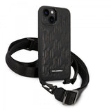 Karl Lagerfeld iPhone 14 Skal Crossbody Strap Svart