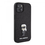 Karl Lagerfeld iPhone 15 Skal Fixed Glitter Svart