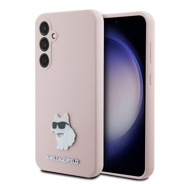 Karl Lagerfeld Samsung Galaxy S23 FE Skal Liquid Silicone Choupette Rosa