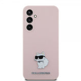 Karl Lagerfeld Samsung Galaxy S23 FE Skal Liquid Silicone Choupette Rosa