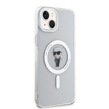 Karl Lagerfeld iPhone 15 Plus Skal Ikonik MagSafe Transparent