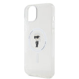 Karl Lagerfeld iPhone 15 Plus Skal Ikonik MagSafe Transparent
