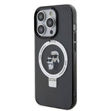 Karl Lagerfeld iPhone 15 Plus Skal Ring Stand MagSafe Svart