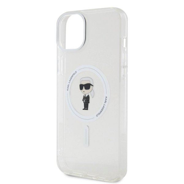 Karl Lagerfeld iPhone 15 Skal Ikonik MagSafe Transparent