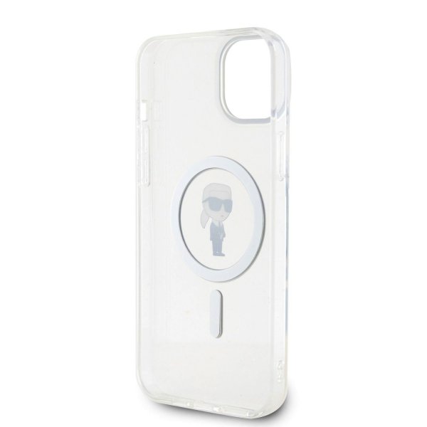 Karl Lagerfeld iPhone 15 Skal Ikonik MagSafe Transparent