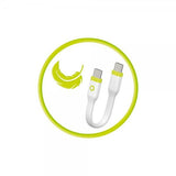 Mobile Origin Kompakt USB-C Kabel 10 cm Vit