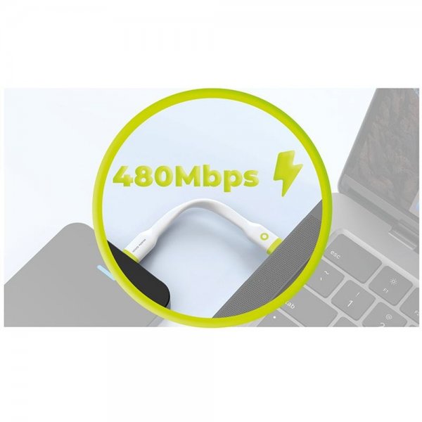 Mobile Origin Kompakt USB-C Kabel 10 cm Vit