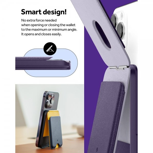 Caseology Korthållare Nano Pop MagSafe Wallet Stand Grape Purple