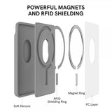 Ahastyle Korthållare PT133-C MagSafe Grå
