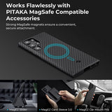 Pitaka Samsung Galaxy S22 Ultra Skal MagEZ Case 2 Black/Grey Twill