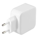 Deltaco Laddare 24W 2xUSB-A Vit