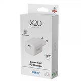 X2O Laddare 25W USB-C GaN Vit