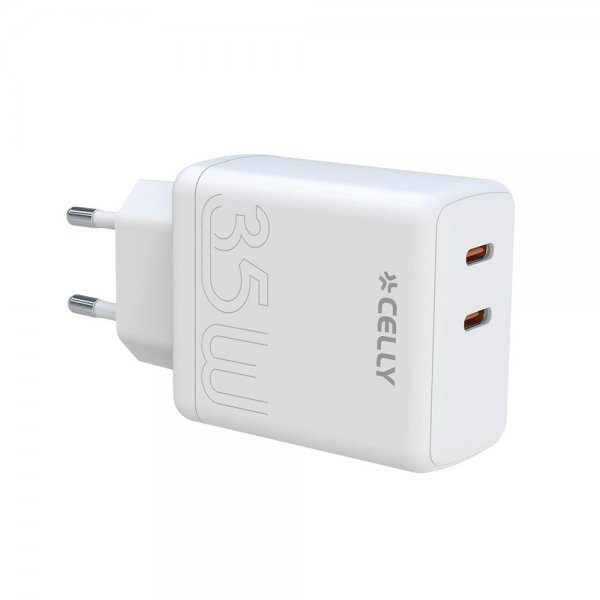 Celly Laddare 2xUSB-C 35W Vit