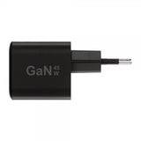 X2O Laddare 45W Dubbel USB-C/USB-C GaN Svart