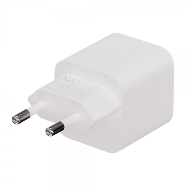 X2O Laddare 45W Dubbel USB-C/USB-C GaN Vit