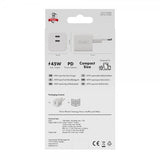 X2O Laddare 45W Dubbel USB-C/USB-C GaN Vit