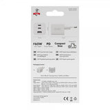 X2O Laddare 65W Trippel USB-C/USB-A GaN Vit