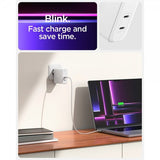 Spigen Laddare ArcStation Pro GaN Dual Port 140W Vit
