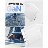 Spigen Laddare ArcStation Pro GaN Dual Port 140W Vit