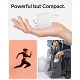 Spigen Laddare ArcStation Pro GaN Dual Port 140W Vit