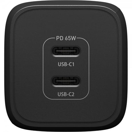 Otterbox Laddare Dual Port Wall Charger 65W USB-C GaN Svart