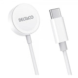 Deltaco Laddare för Apple Watch USB-C 1m Vit